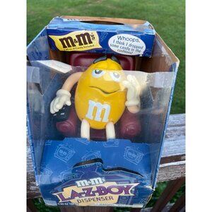 Vintage 1999 Limited Edition Collectible M&Ms Lazy Boy Candy Dispenser - New